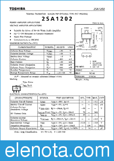 Toshiba 2SA1202 datasheet
