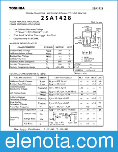 Toshiba 2SA1428 datasheet