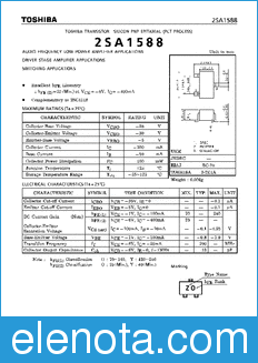 Toshiba 2SA1588 datasheet