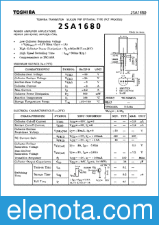 Toshiba 2SA1680 datasheet