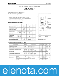 Toshiba 2SA2097 datasheet