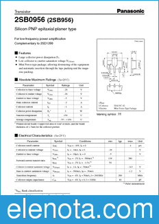 Panasonic 2SB0956 datasheet