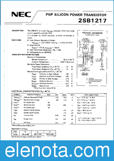 NEC 2SB1217 datasheet