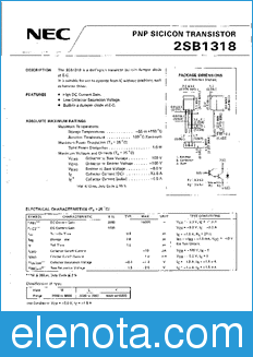 NEC 2SB1318 datasheet