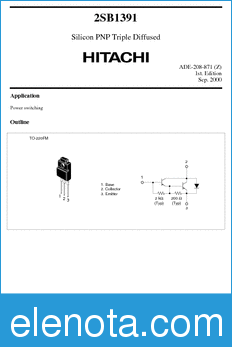 Hitachi 2SB1391 datasheet