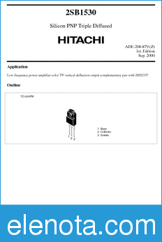 Hitachi 2SB1530 datasheet