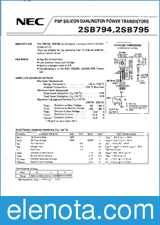NEC 2SB794 datasheet