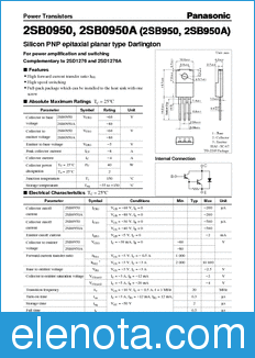 Panasonic 2SB950 datasheet