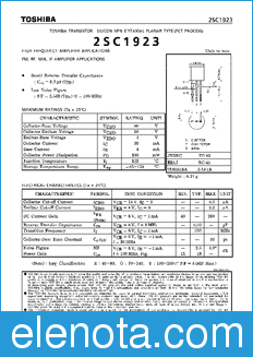 Toshiba 2SC1923 datasheet
