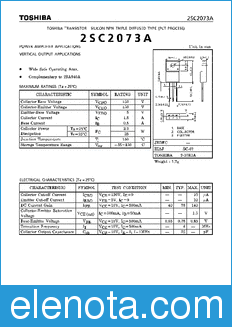 Toshiba 2SC2073A datasheet