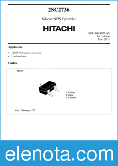 Hitachi 2SC2736 datasheet