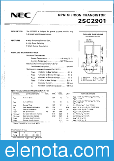 NEC 2SC2901 datasheet