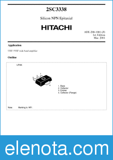Hitachi 2SC3338 datasheet