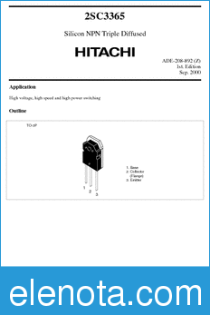 Hitachi 2SC3365 datasheet