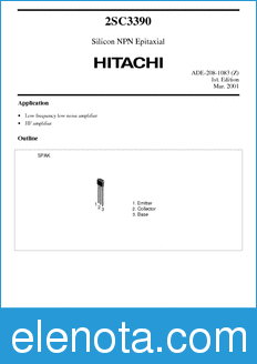 Hitachi 2SC3390 datasheet