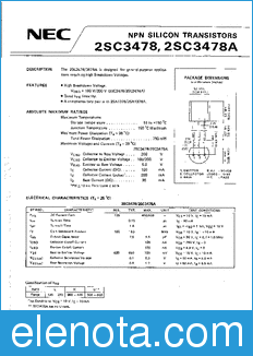 NEC 2SC3478 datasheet
