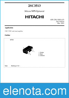 Hitachi 2SC3513 datasheet