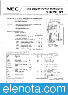 NEC 2SC3567 datasheet
