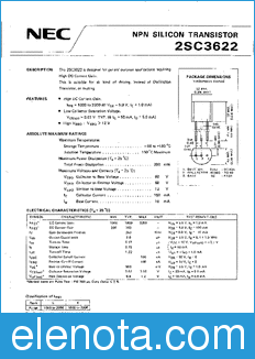 NEC 2SC3622 datasheet