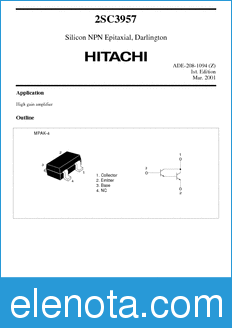 Hitachi 2SC3957 datasheet