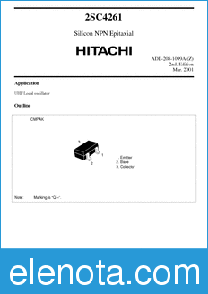 Hitachi 2SC4261 datasheet