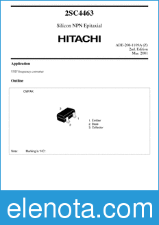 Hitachi 2SC4463 datasheet