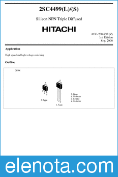 Hitachi 2SC4499(L) datasheet