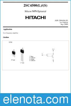 Hitachi 2SC4500(L) datasheet