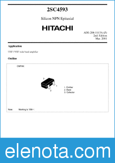 Hitachi 2SC4593 datasheet