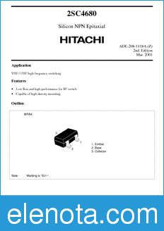 Hitachi 2SC4680 datasheet