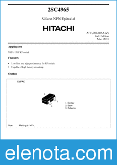 Hitachi 2SC4965 datasheet