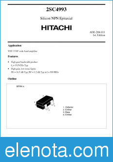 Hitachi 2SC4993 datasheet