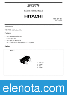 Hitachi 2SC5078 datasheet