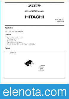 Hitachi 2SC5079 datasheet