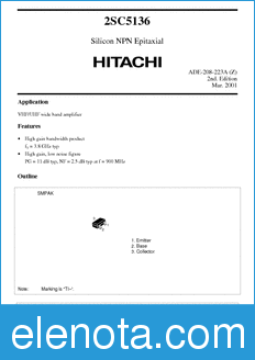 Hitachi 2SC5136 datasheet