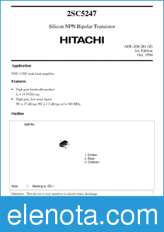 Hitachi 2SC5247 datasheet