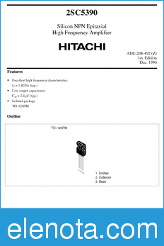 Hitachi 2SC5390 datasheet