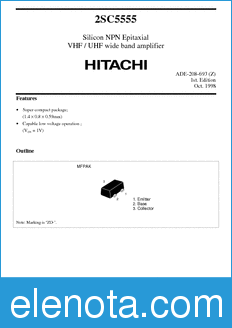 Hitachi 2SC5555 datasheet