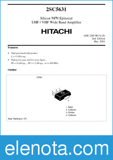 Hitachi 2SC5631 datasheet