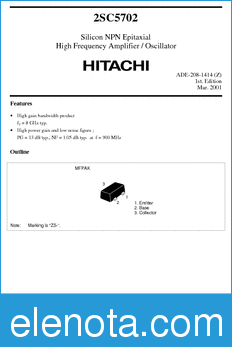 Hitachi 2SC5702 datasheet
