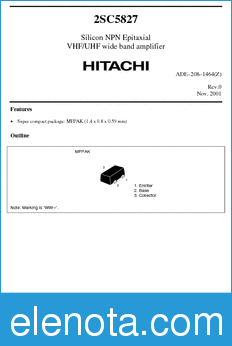Hitachi 2SC5827 datasheet