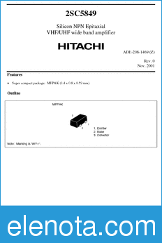 Hitachi 2SC5849 datasheet