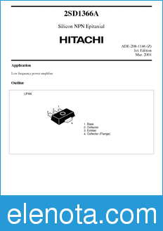 Hitachi 2SD1366A datasheet