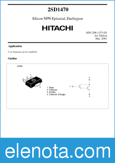 Hitachi 2SD1470 datasheet