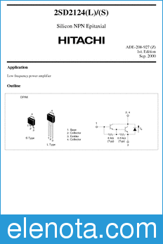 Hitachi 2SD2124(L) datasheet