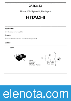 Hitachi 2SD2423 datasheet