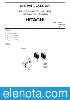 Hitachi 2SJ479(L) datasheet