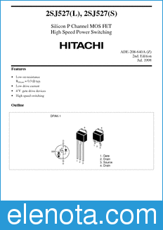 Hitachi 2SJ527(L) datasheet