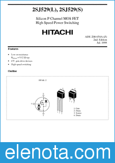 Hitachi 2SJ529(L) datasheet