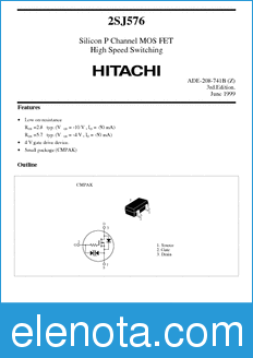Hitachi 2SJ576 datasheet